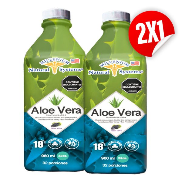 Prom 2X1 Aloe Vera + Fibra Prebiótica Drink 32 Oz