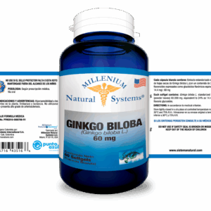 Gingkgo Biloba 60 mg x 60 softgels Millenium Natural Systems