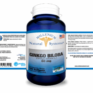 Ginkgo Biloba 60 mg x 100 softgels Millenium Natural Systems