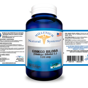 Ginkgo Biloba 120 mg x 100 softgels Millenium Natural Systems