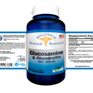 Glucosamine & Chondroitin 500- 400 mg x 60 capsules Millenium Natural Systems