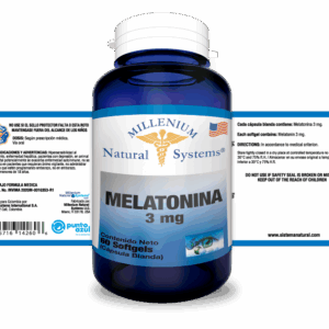 Melatonina 3 mg x 60 softgels Millenium Natural Systems