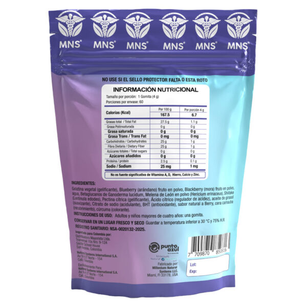 Mushy Mix 60 gomas sabor Berry