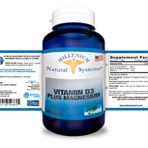 Vitamin D3 Plus 2000 UI Magnesium x 100 Softgels - Image 2